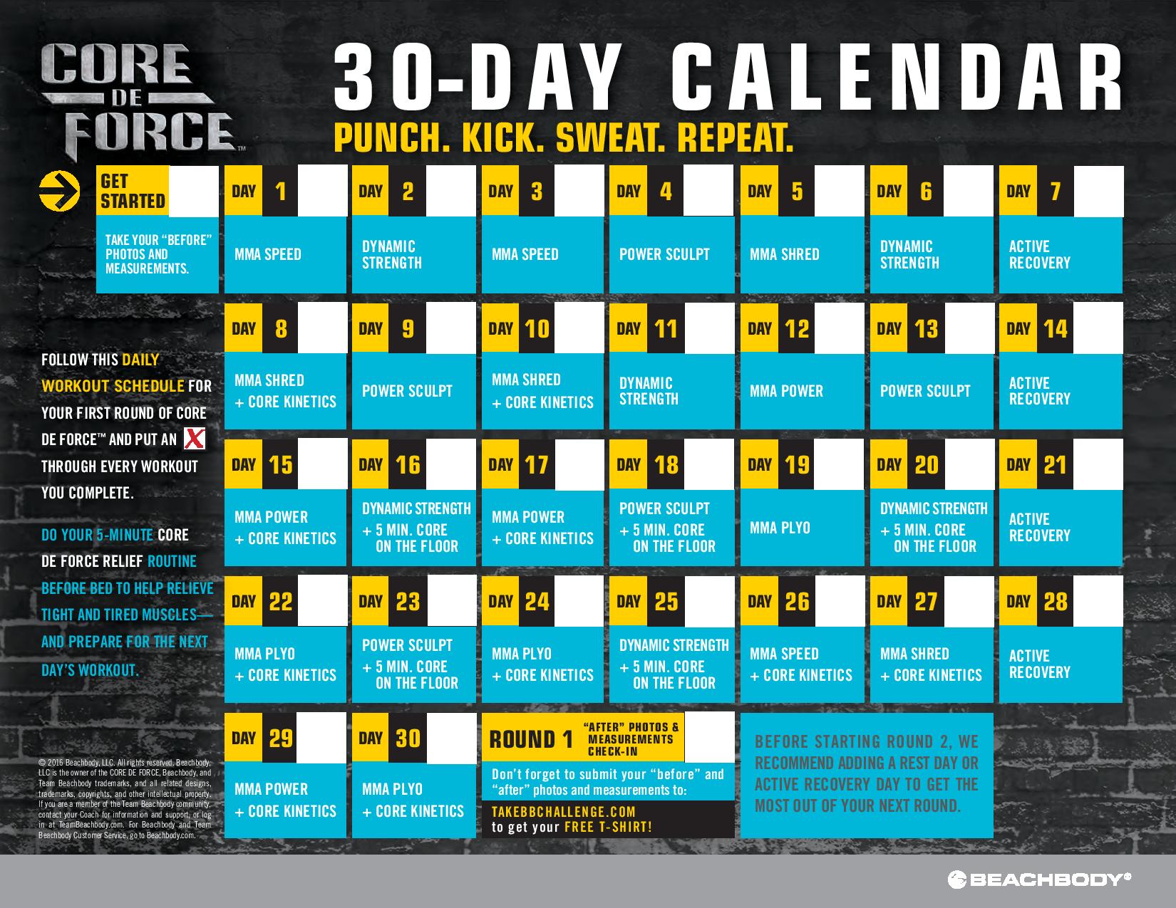 Core-De-Force-30-Day-Calendar